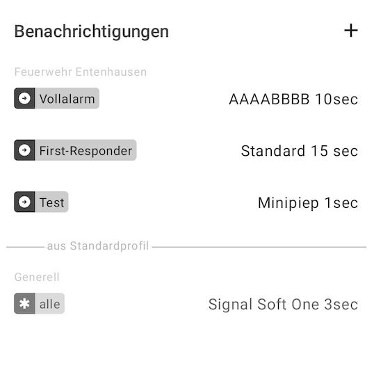 FF-Agent App: Tonprofile & Benachrichtigungskategorien